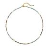 New natural freshwater pearl African turquoise handmade beaded necklace with original design, niche Czech bead collarbone chain