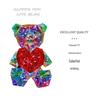 Iridescent Heart Light-Up Bear: Valentine's & Birthday Gift Souvenir 520 Qixi Ornament