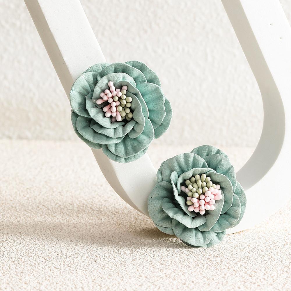 Flower Alloy Elegant Earrings For Women Stylish Geometric Jewelry