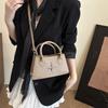 Commuter advanced new simple fashion atmospheric handbag shoulder messenger bag small square bag women