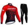 Men's Professional Long Sleeve Cycling Jersey & Padded Shorts Set, Quick Dry, Reflective, Breathable Bike Wear Clothing for Men