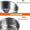 Bird Feeding Dish Screw On Cupshanging Stainless Steel Parrot Cage Feeder