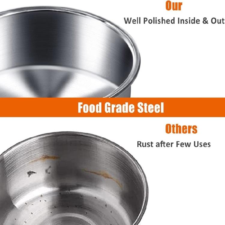 Bird Feeding Dish Screw On Cupshanging Stainless Steel Parrot Cage Feeder