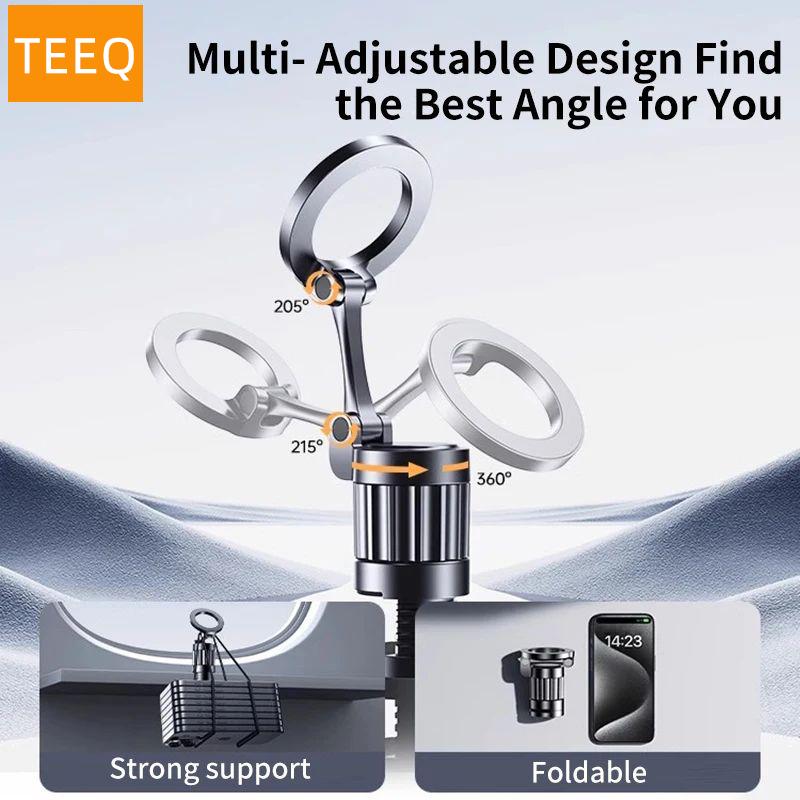 Magnetic Airplane Phone Holder Mount for Magsafe Travel Essential Accessory Foldable Handsfree Phone Stand for IPhone 16 15 14