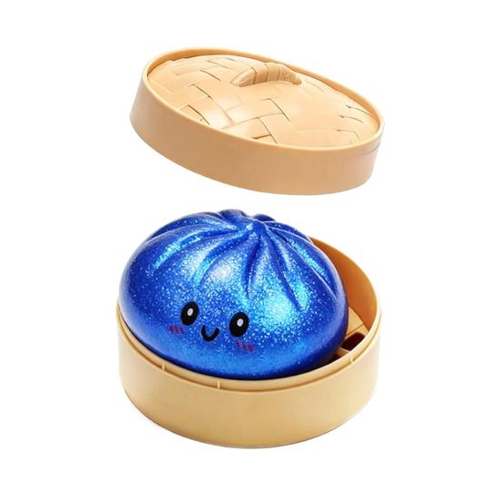 Steamed Bun Squeeze Toy, Cute Dumpling Stress Relief Ball, Slow Rising Decompression Toy for Desk, Kawaii Fidget Gift