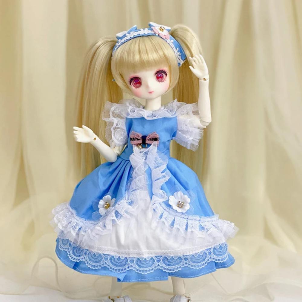 Fashion 1/6 Bjd Doll Clothes Accessories Princess Dress 30cm Doll Clothes Suit Loli Dress Up Skirt Girls Kids Doll Toy Gift