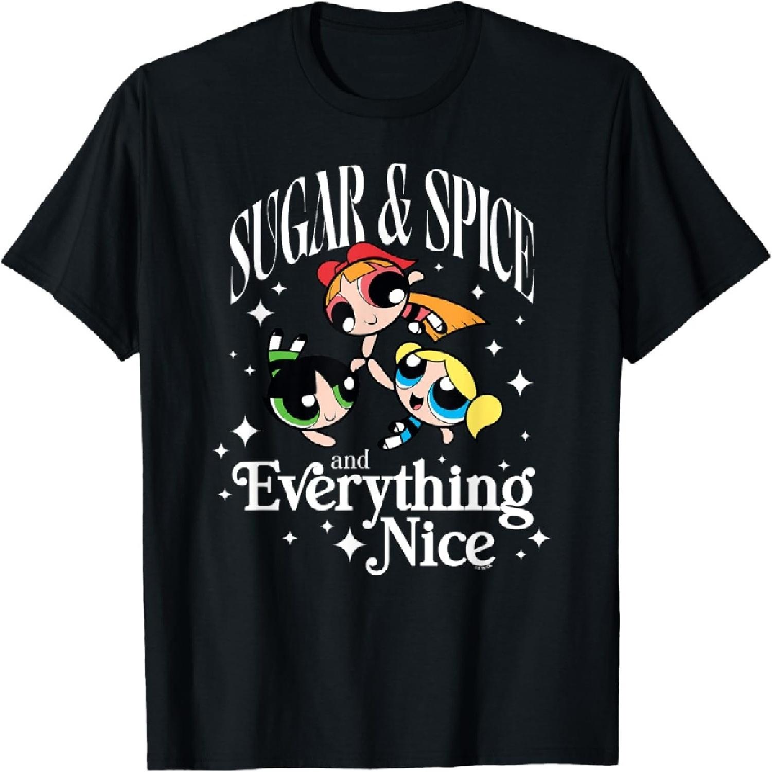 The Powerpuff Girls Sugar & Spice And Everything Nice Team T-Shirt S