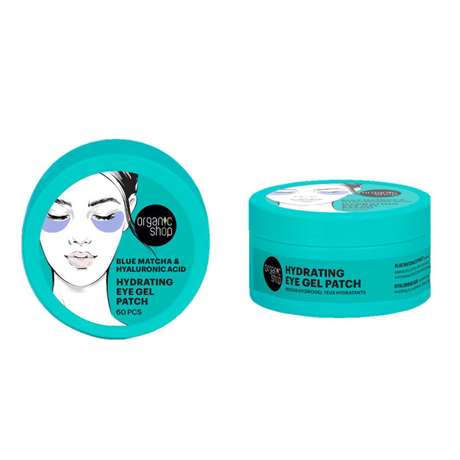 

Organic Shop Blue Matcha Gel De Ojos Увлажняющий 60 унций