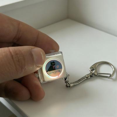 Keyboard Fidget Toy with LED Light Stress Relief Decompression Button Finger Clicker Sensory