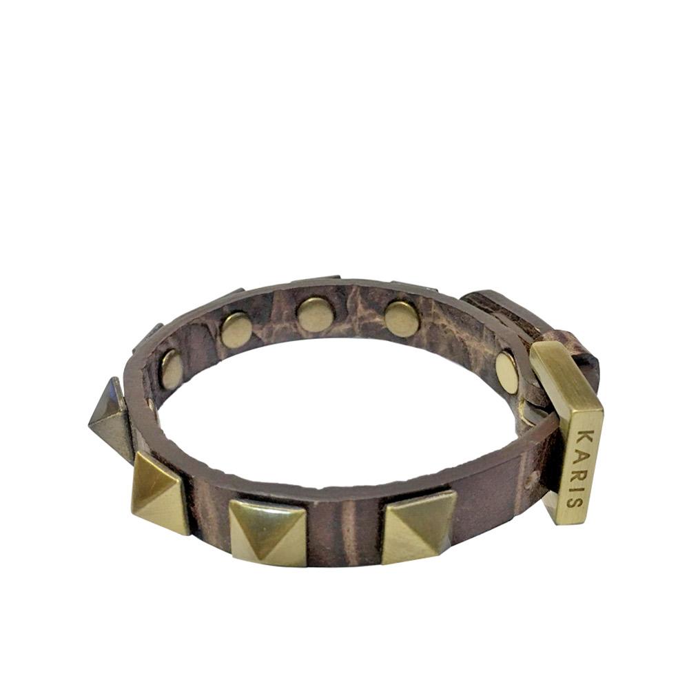 Karis Montappone Clara Exotic Leather Bracelet