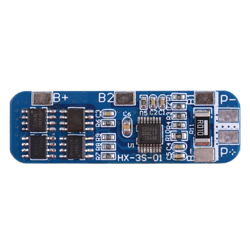 11.1V 12V 12.6V Lithium Battery Protection Board 3 Series Charging Controller  Li-ion Cell Charging