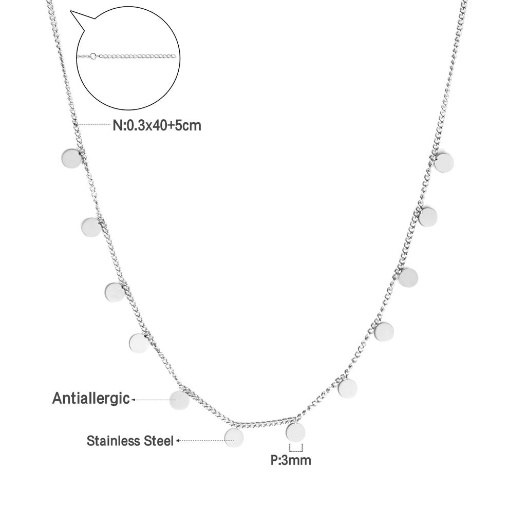 Woman Collier Golden Chains Necklaces Bohemia Star Heart Elegant Stainless Steel Jewelry Trendy
