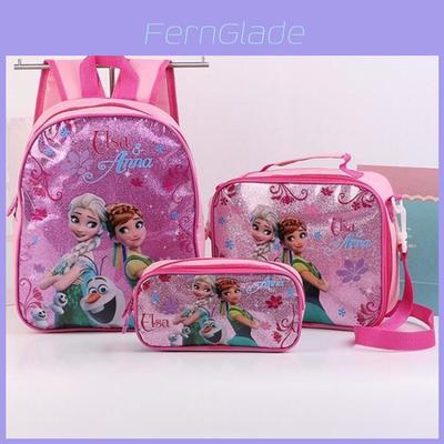 Frozen Spider-man Cartoon Kindergarten School Bag Set For Children