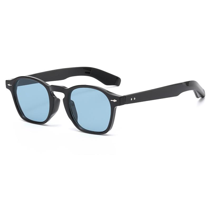 2351 Fashionable Retro Rice Nail Sunglasses, Small Frame Round Glasses, Trendy Street Sunglasses