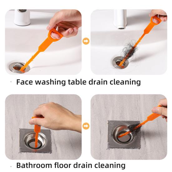 5Pcs Sink Snake Tool Bendable Sink Unclogger Hair Remover Reusable Easy To Use Drain Clog Remover Tool