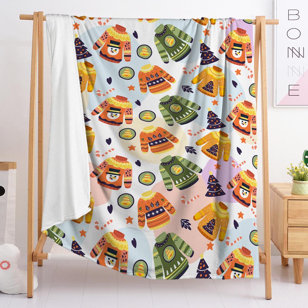 3D Digital Printed Christmas Blanket Flannel Blanket Fur Blanket Spring And Autumn