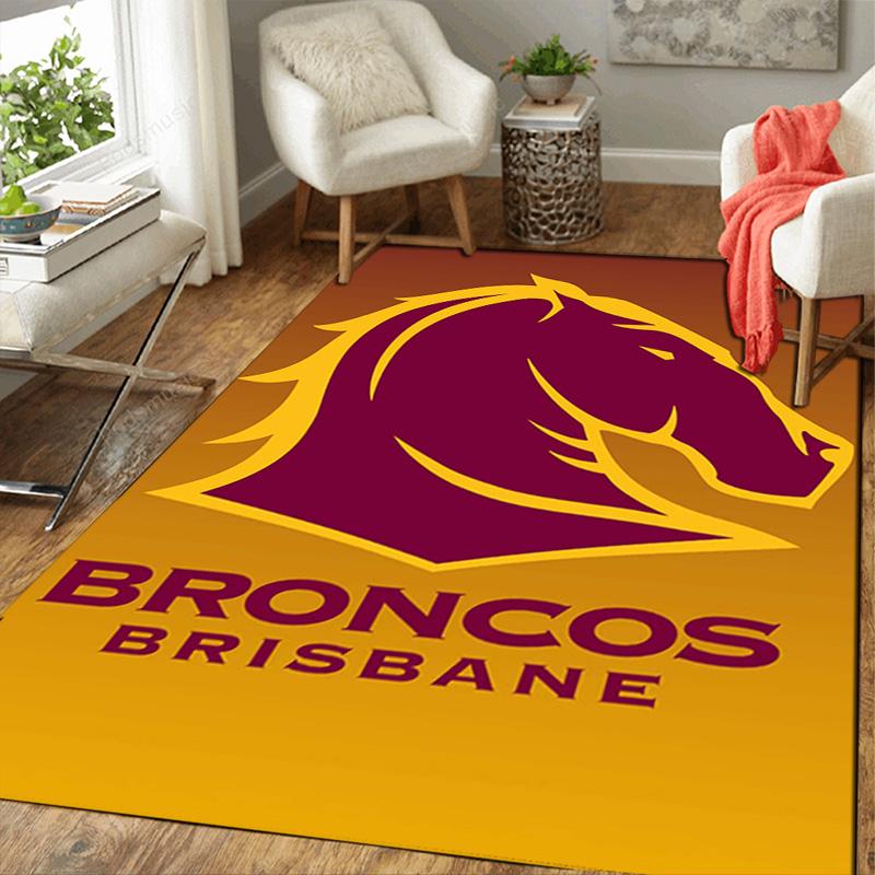 Brisbane Broncos Rug Floor Mat for Living Room or Bedroom Soft and Comfortable Carpet a Gift for Birthday and Holiday.ZFF0913137