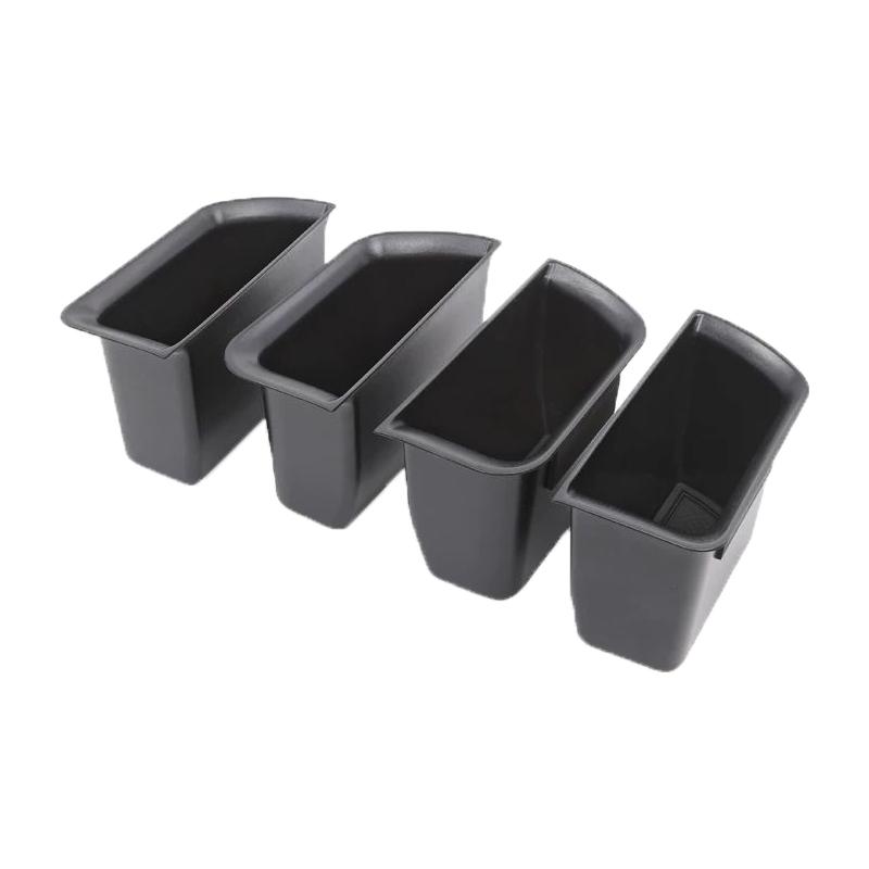 For Jetour Traveler Shanhai T2 -2025 Car Door Storage Box Armrest Storage Barrel Armrest Silicone Storage Box Car Accessorie Black 4pcs