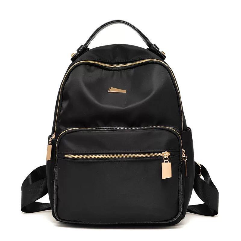 IELGY backpack female Korean version of the trendy Oxford cloth ladies backpack pure color versatile casual waterproof bag