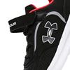 Under Armour Breathable Durable Shock Absorbing Support Low Top Running Shoes Kids Sneakers Black 2341115-001