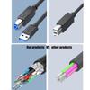USB 3.0 cable A B black Type A male Type B Male (0.5m)