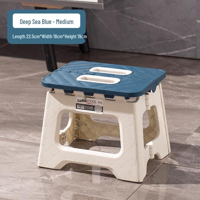 Thickened Plastic Folding Chair for Kids - Portable Indoor/Outdoor Stool