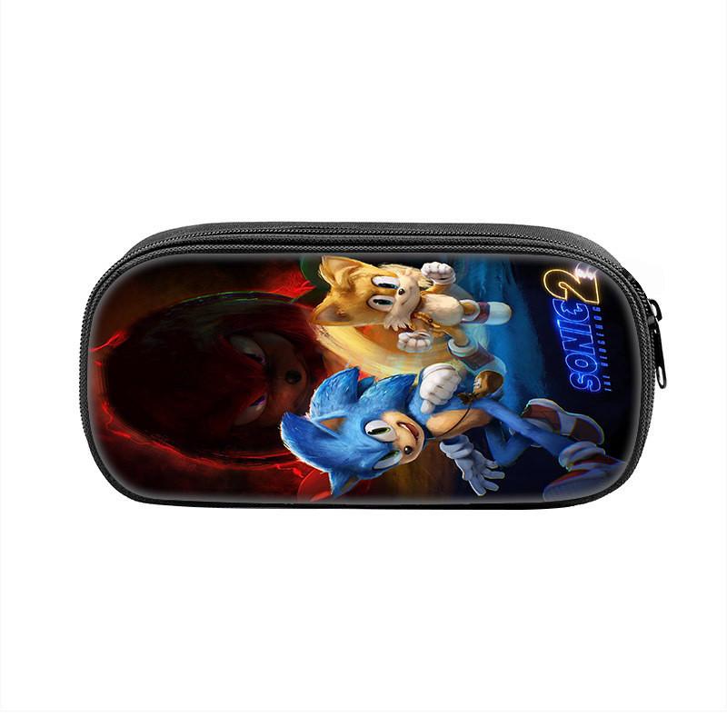 Sonic The Hedgehog Pencil Case With Nylon Material For School Students And Collectors