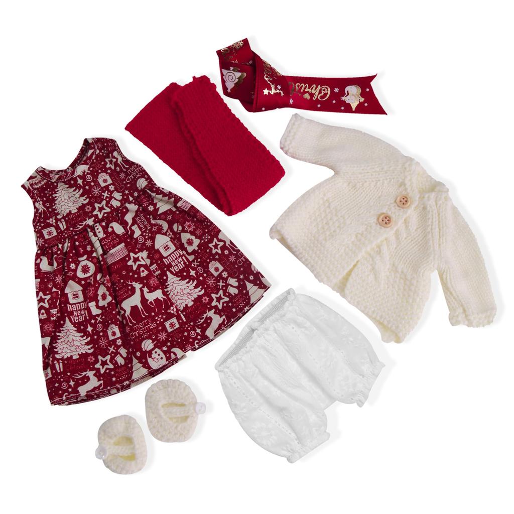 BlissfulPixie Handmade Waldorf Doll Clothes 30cm Clothing Set with Nice Box for Girls Christmas Birthday Gift Eva Clothing Accessories -