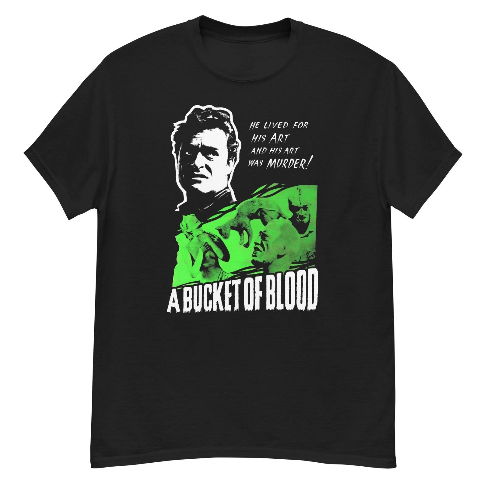 A Bucket of Blood cult horror film fan art t-shirt 3XL