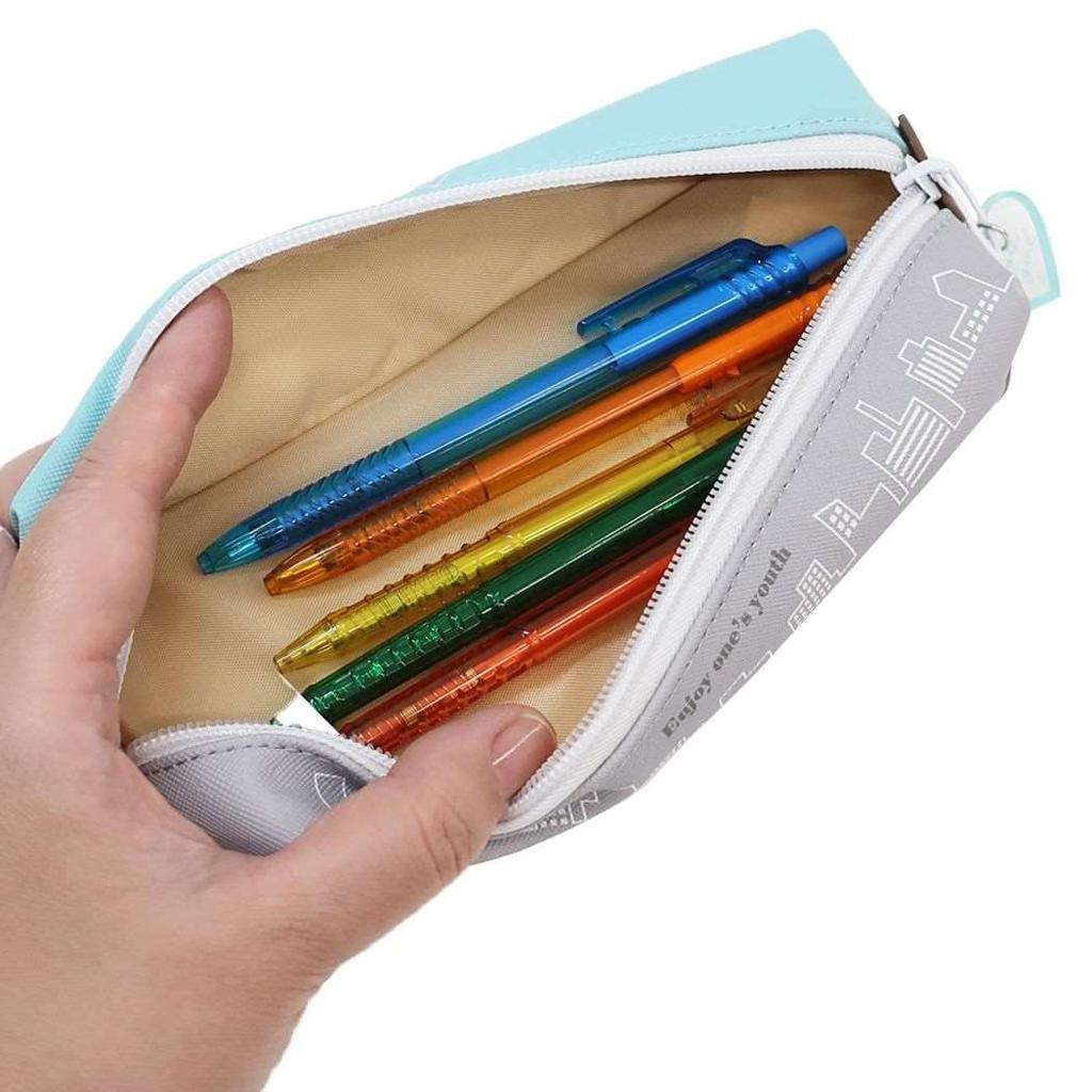 Pencil Case Pen Style New Student [2-Room Case] Girl/Weekday