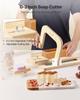 Soap Cutter, 0-2 Inch Adjustable Thickness, Wood Soap Slicer with Stainless Steel Adjustable Wire Tension, with Extra Wires, Multi Handmade Cutter for