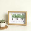 Sea Glass Tree Wall Art with Frame Handmade Forest Tree Seaglass Artwork Picture