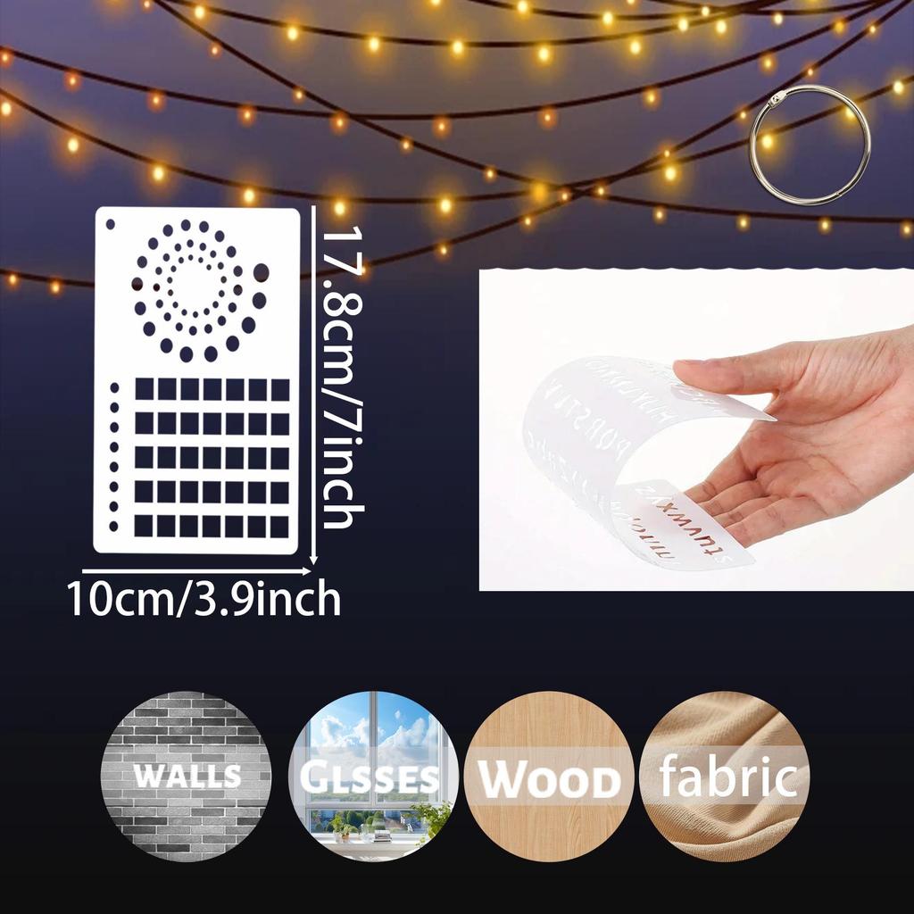 Popular Decorative Diary Painting Stencil Set