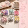 Foods Clicker Fidget Keychain Stress Relief Calming Keychain Keys  Children Adults