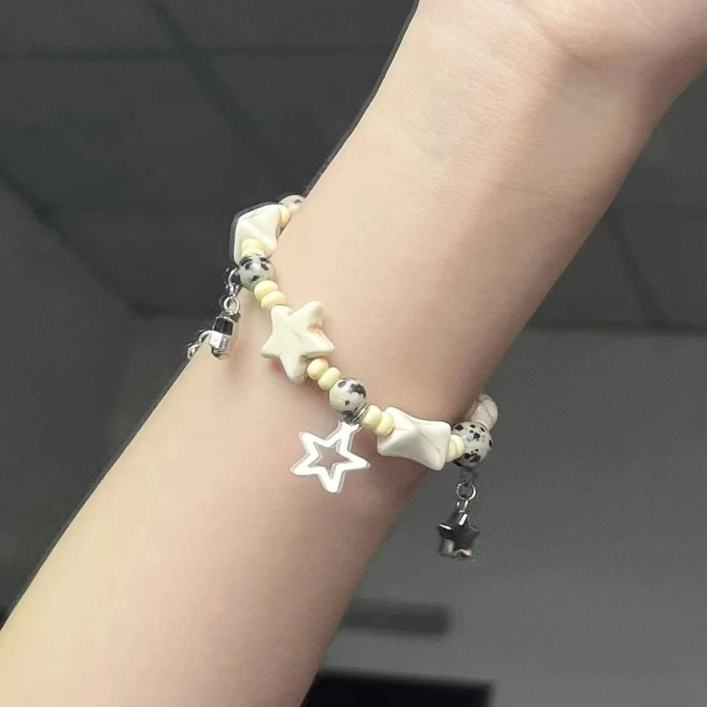 Cute Star Handmade Beaded Bracelet Light Luxury Versatile Unisex Friendship Jewelry