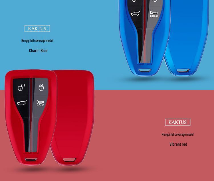 KAKTUS Car Key Case: Fits Hongqi H9, HS5, and HS7 Key Shells