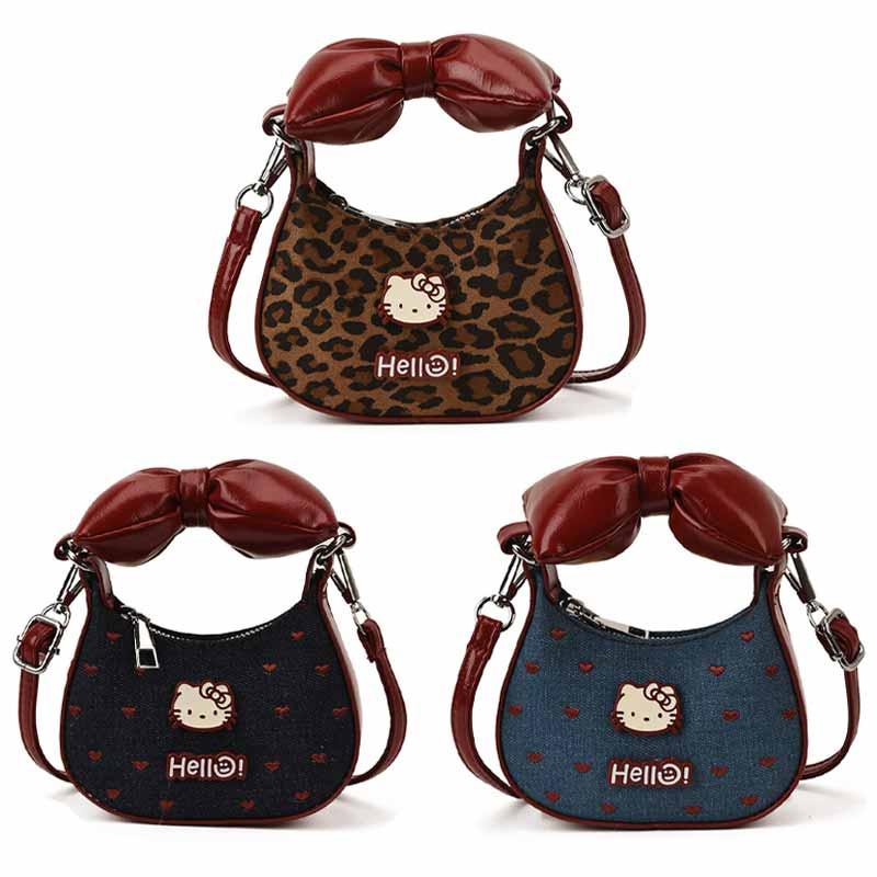 Cartoon Korean Style  Cowboy Bow Crossbody Handbag Fashion Item Travel Storage Collocation Practical Periphery Gifts