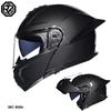 Orz-B08A-Motorcycle helmet, men's and women's four season open face helmet, double mirror knight semi full face helmet