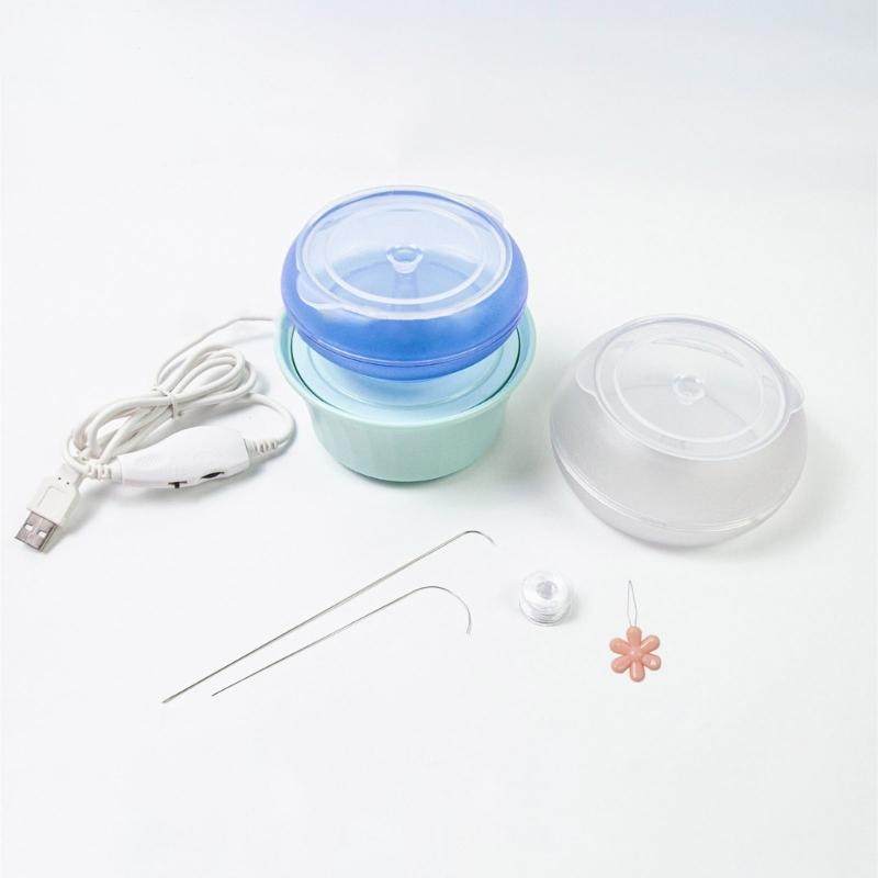 Kits de Girador de Contas de Argila com Passador, Fio, Tigela de Contas Pequena Grande, para Fazer Pulseiras, Colares, Correntes de Cintura