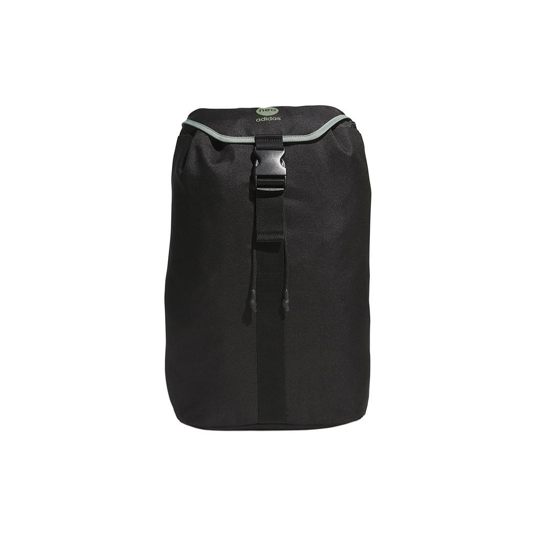 Adidas Neo Casual Travel Drawstring Closure Polyester Backpack Unisex Backpack Black IL1885 Black