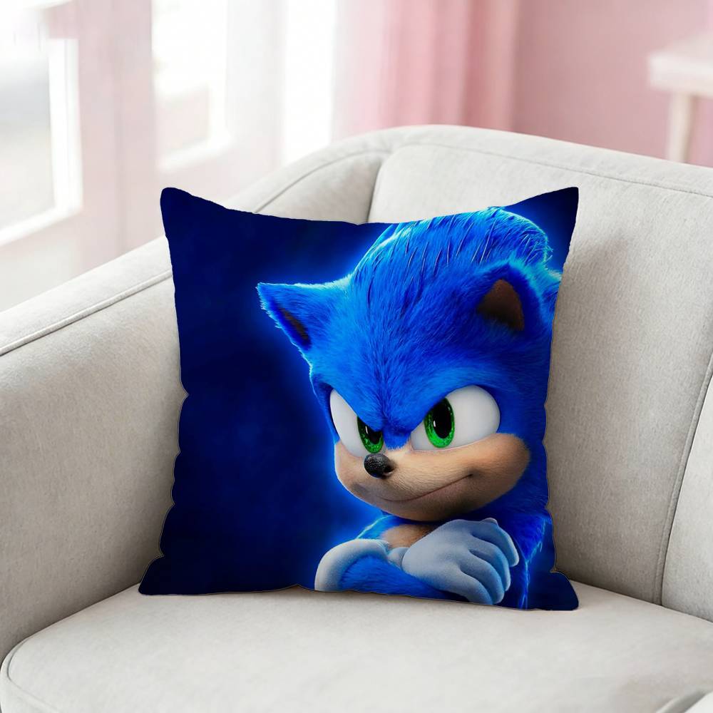 SSuper SSonics the HHedgehog Pillow Case for Sofa Living Room Home office Decor Protective Cover