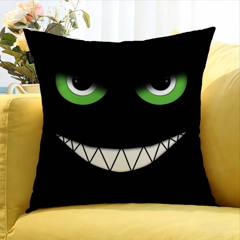 Black And White Eyes World Various Sizes Square Pillow Case For Car Home Bedchamber Decor