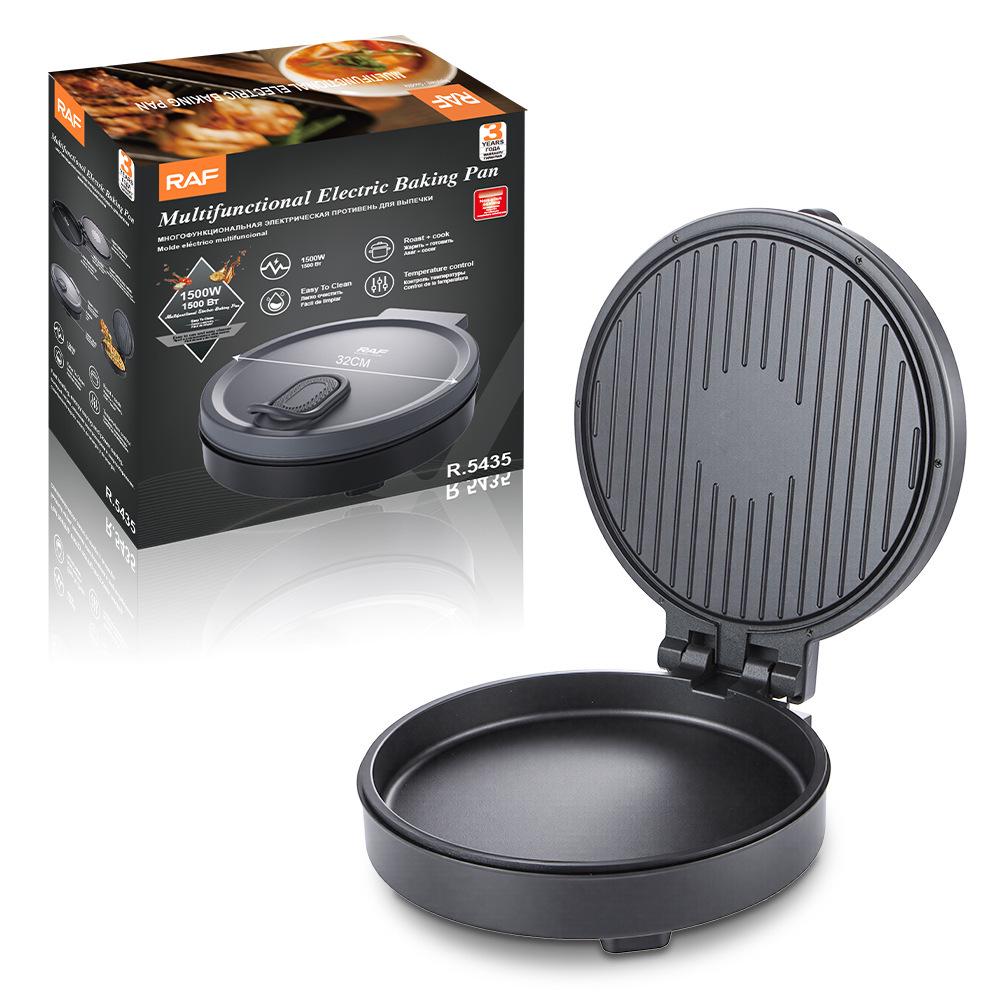 RAF Electric Non-Stick Pizza Oven & Griddle for Sandwiches, Pancakes, and Breakfast Grilling