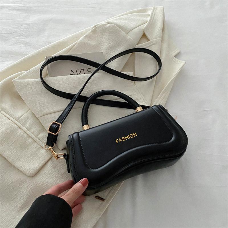 

Fashionable Retro Small Square Bag Trendy Crossbody Handbag For Daily Casual Use чёрный