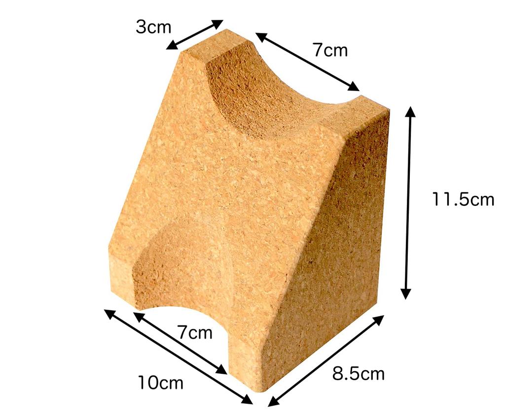 Fieldlabo Cork Guitar Neck Support Pillow, Two Adjustable Heights for Maintenance