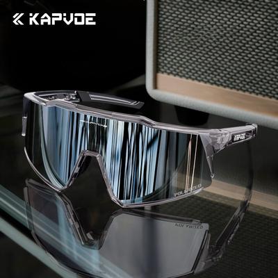 Kapvoe Polarisierte Sonnenbrille Mode Radsportbrille Fahrrad Straßenfahrbrille Outdoor UV400 Sport MTB Straße Berg Fahrrad