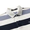 SEPTWOLVES Herren 7A Antibakterisches Gestreiftes Cool-Touch Poloshirt