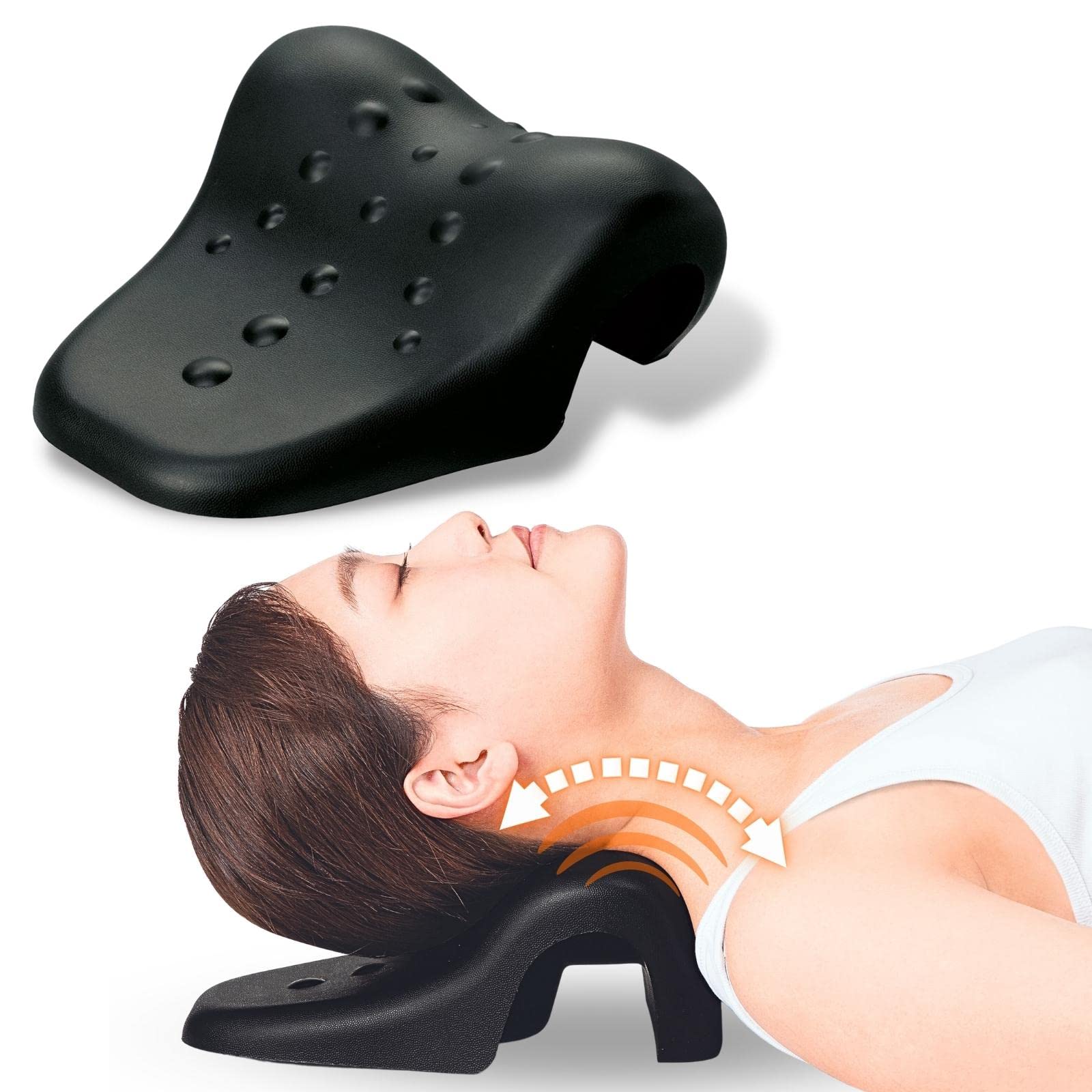 

Comolife Neck and Shoulder Stretching Soft Cushion with 18 Neck Pillow for Desk Living and Office Ideal for Back and Shoulders 25 x 22 x 10cm чёрный