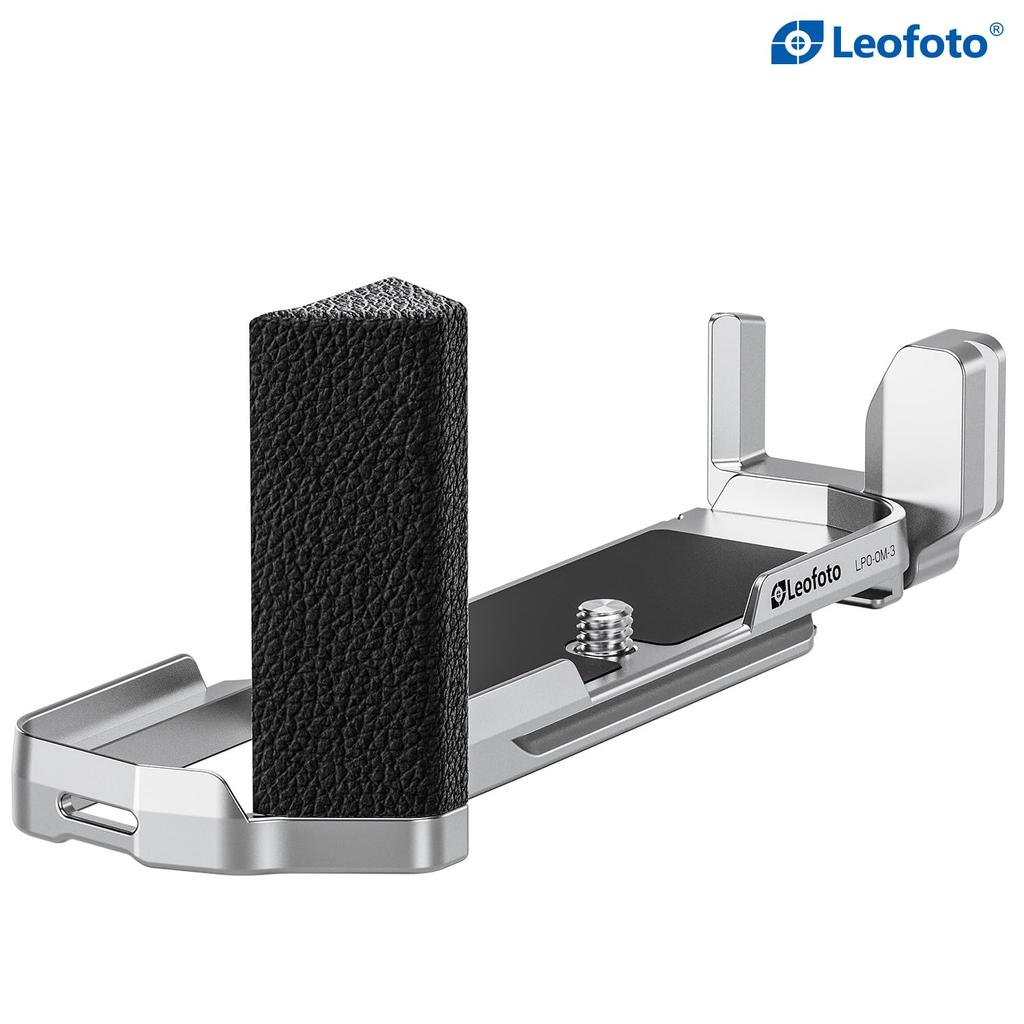 Leofoto Plate for OM System Composition Tripod Mountable LPO-OM-3 L-Shaped OM-3, Aluminum, Arca-Swiss Compatible, Vertical/Horizontal Switchable,