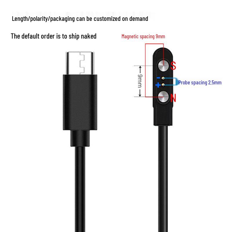 Smartwatch Charging Cable: 4P2P Pin, 2/4 Core, Magnetic Charger